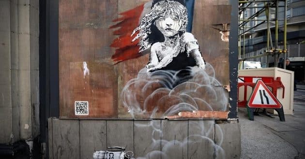 Banksy, Londres, migrants