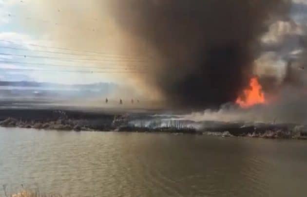 Un feu de camp se transforme en tornade de flammes au Canada Tornade de feu Canada