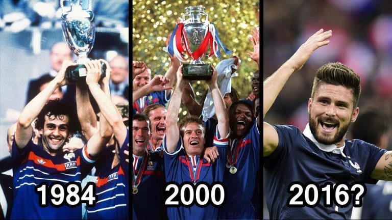 Et si la France gagnait l’Euro tous les 16 ans ? Equipe de France lors de l'Euro 1984, 2000 et 2016
