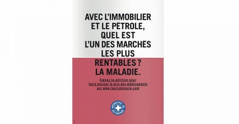 Médecins du monde, campagne contre le prix des médicaments