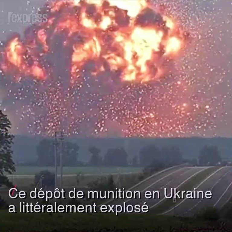Une explosion démesurée retentit dans un dépôt de munitions en Ukraine