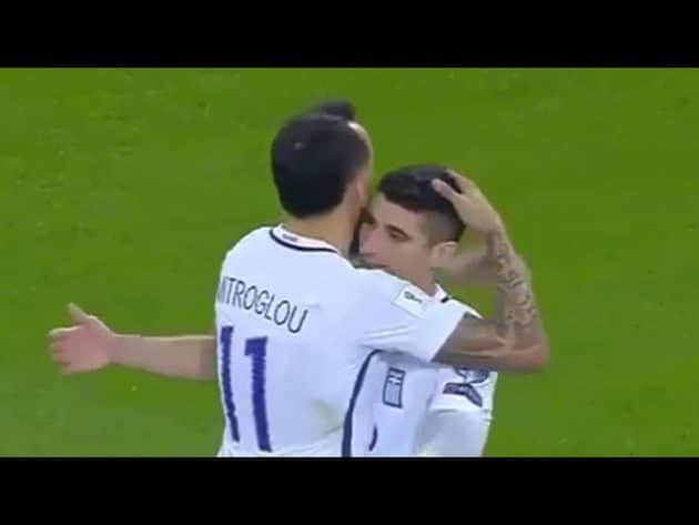 Mitroglou marque un doublé, la Grèce en barrages de la CM 2018