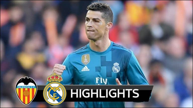 Real Madrid vs Valence : large succès 4 à 1