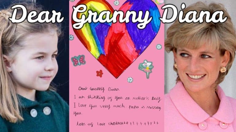 La princesse Charlotte a écrit une note déchirante à la grand-mère, la princesse Diana