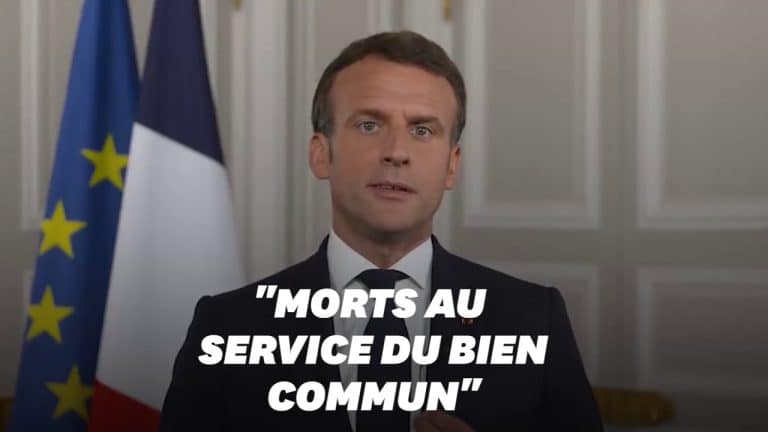 Emmanuel Macron rend hommage aux agents de santé tués par le coronavirus