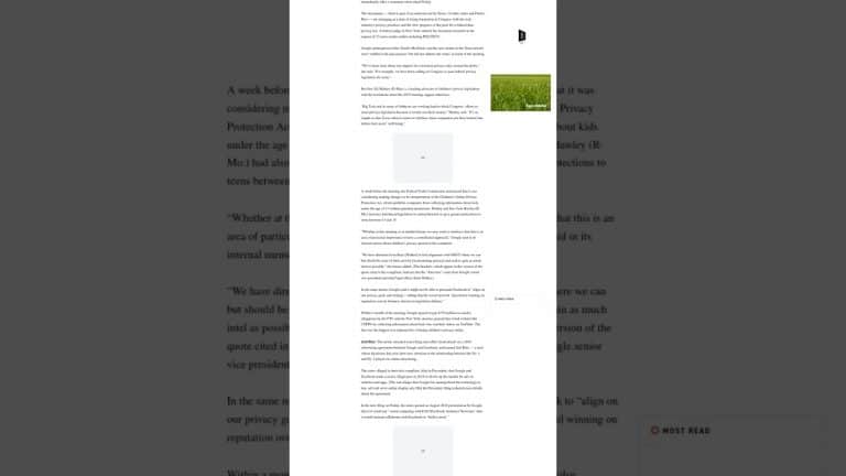 Google a demandé l’aide d’autres géants de la technologie pour bloquer la protection de la vie privée des enfants